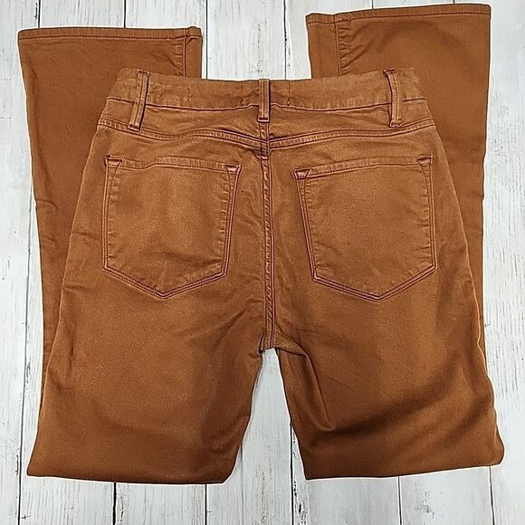 FRAME Le Crop Mini Boot Womens Size 25 Tobacco Rust Cropped Bootcut Jeans - Picture 5 of 13